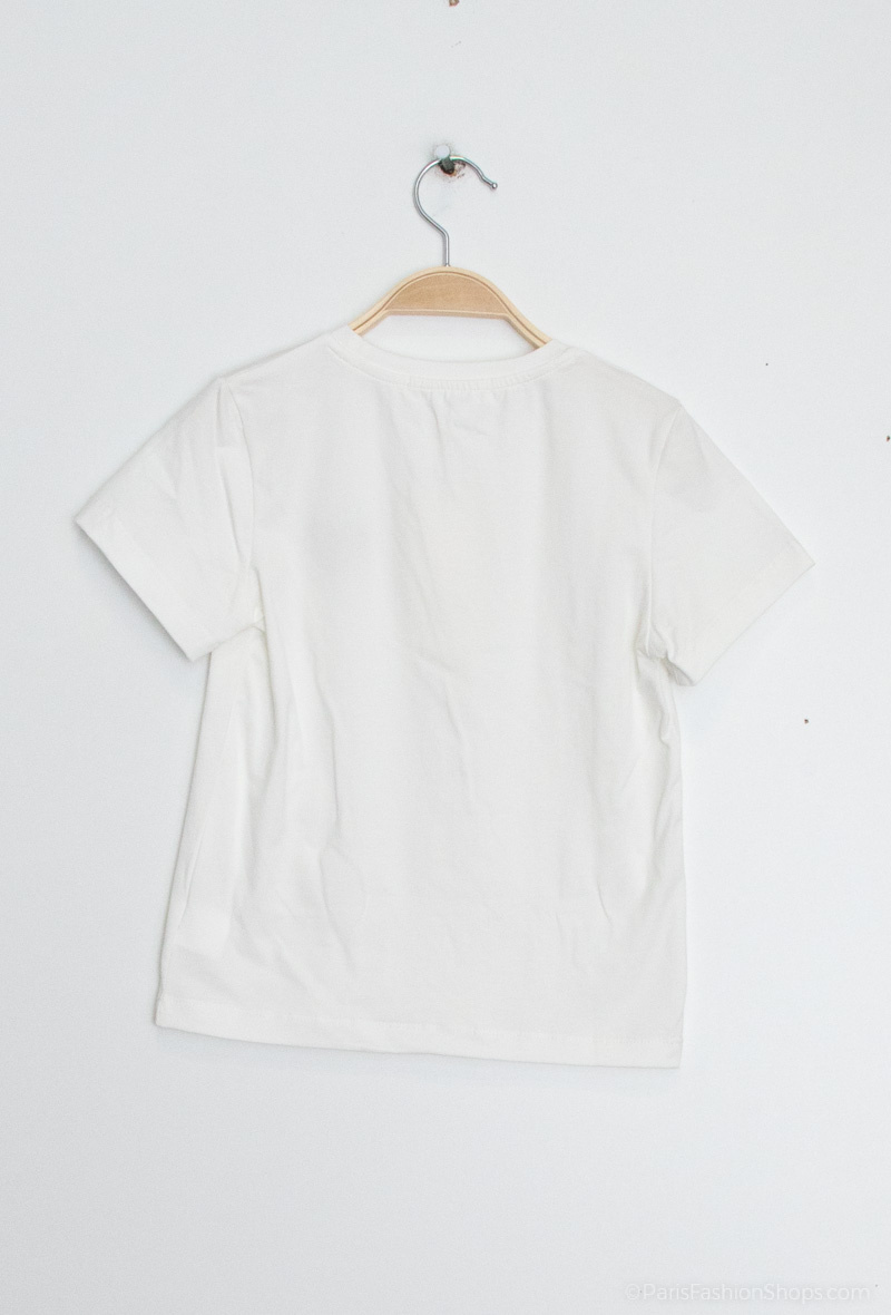 T-Shirt mit Herzstickerei - Golden 2 - Miniaturansicht