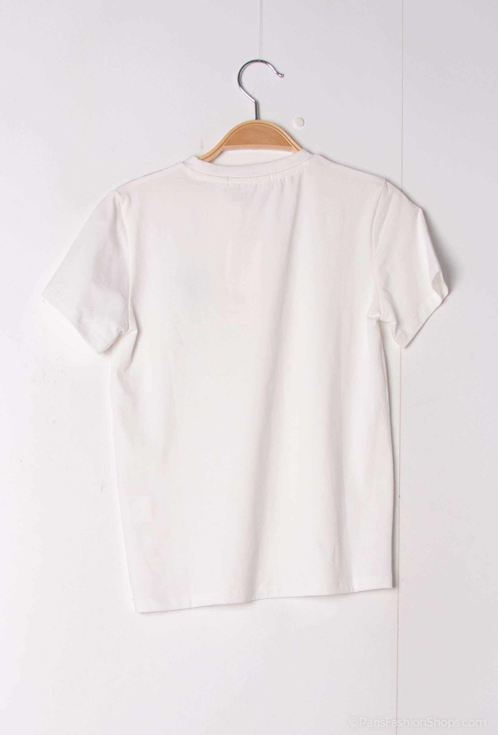 T-Shirt mit Herzstickerei - Fuchsie - 2 - Großformat