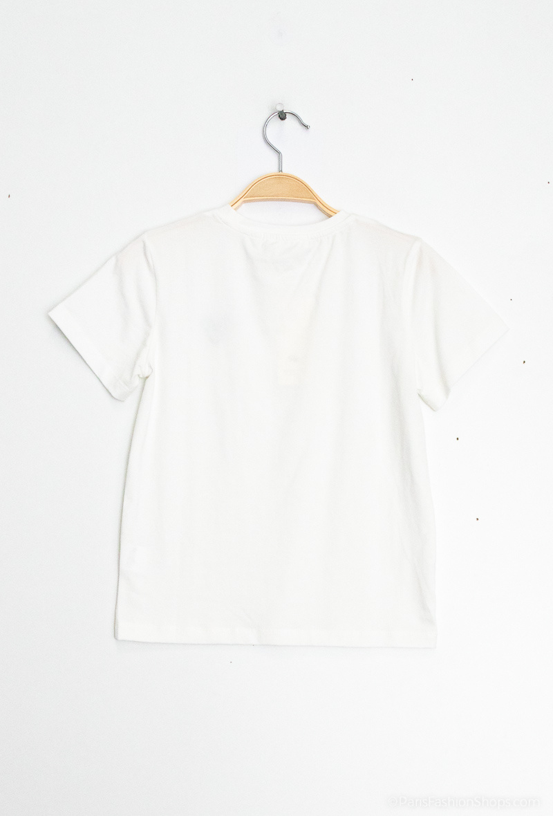 T-Shirt mit Herzstickerei - Grün - 2 - Großformat