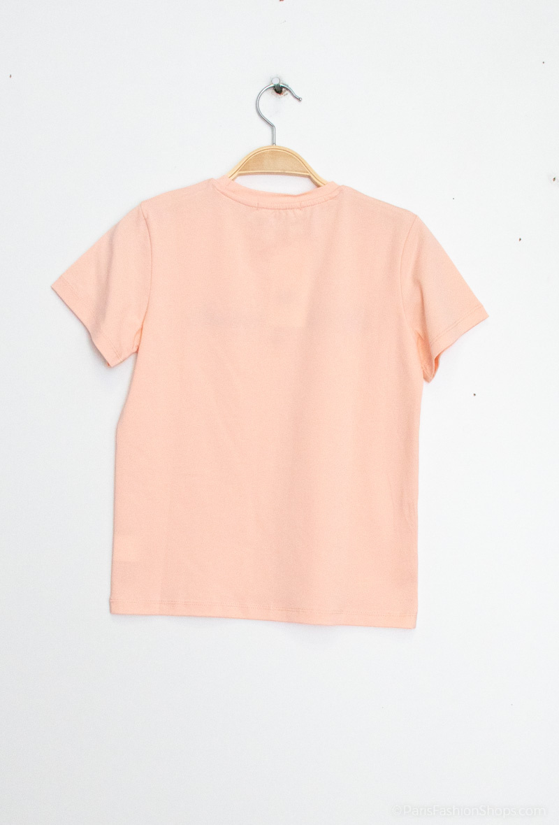 Maglietta con scritta "Bella e ribelle" - Rosa - 2 - formato grande
