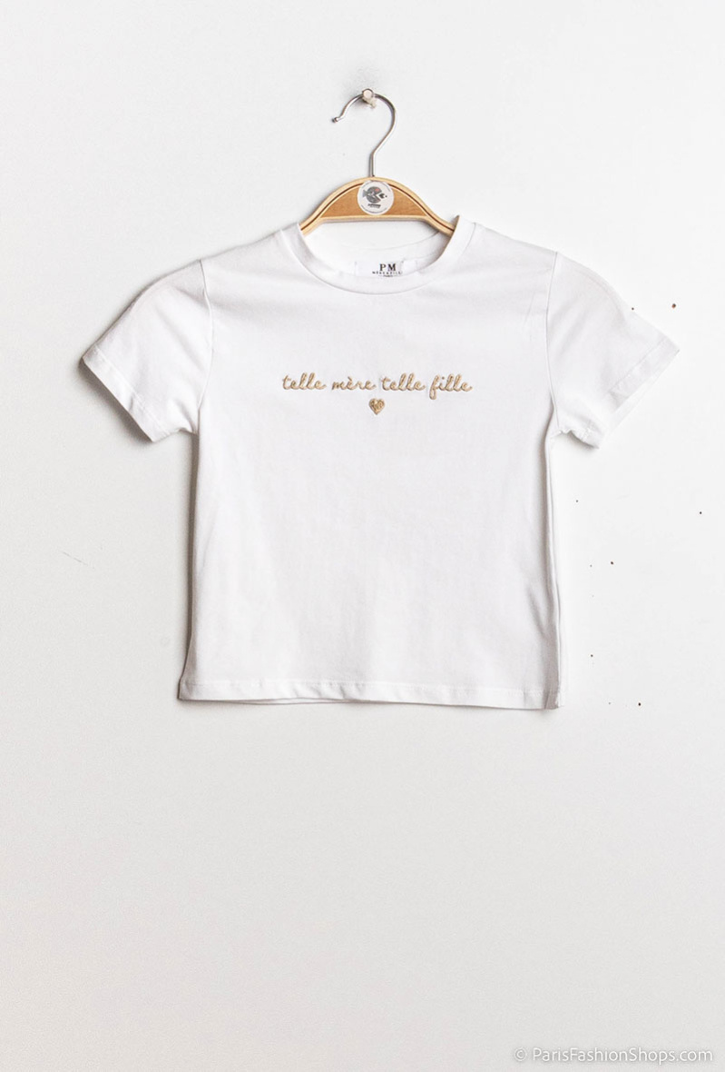 Wholesaler PM Mère & Fille - T-shirt with embroidery