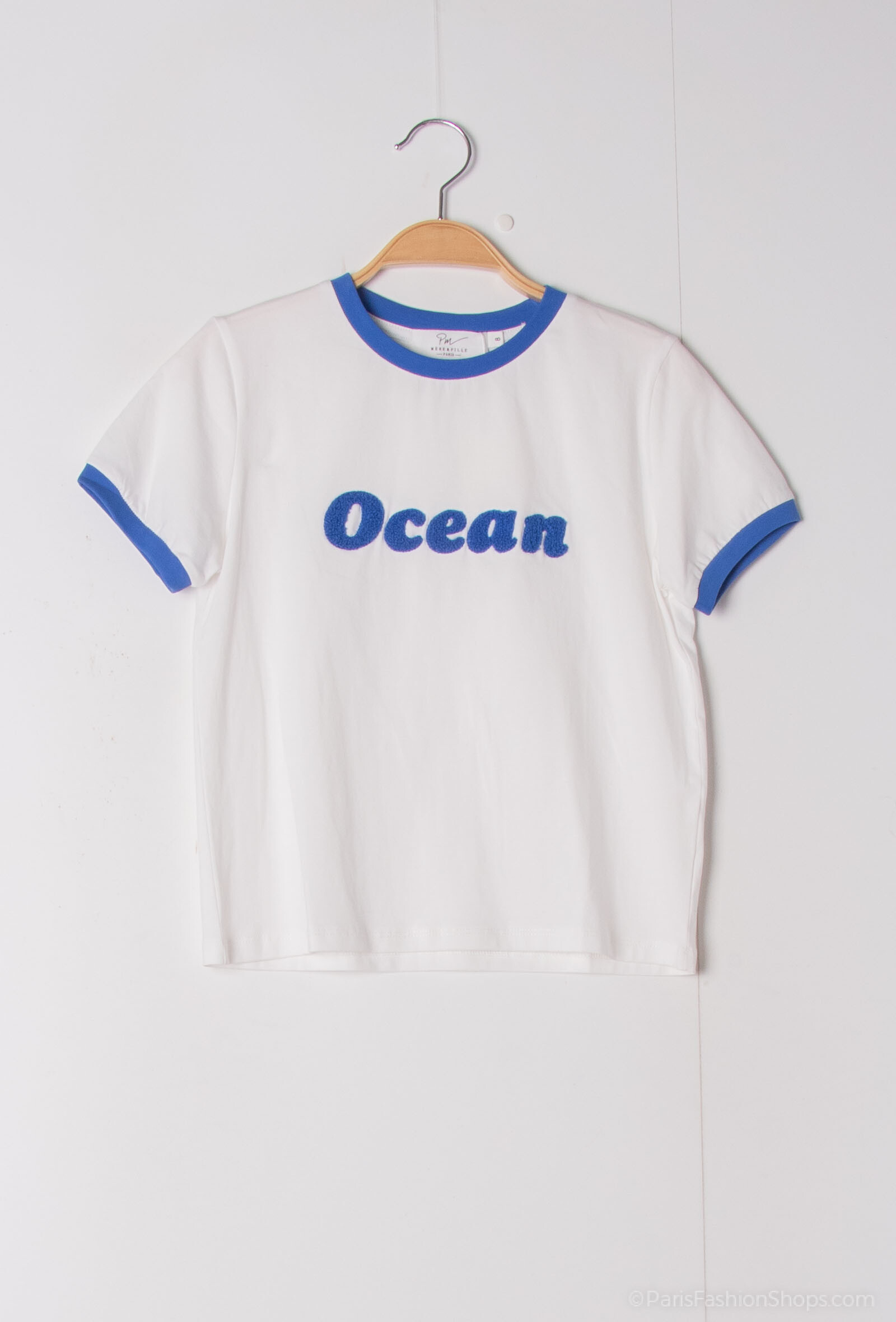 Grossiste PM Mère & Fille - T-shirt avec broderie "OCEAN"
