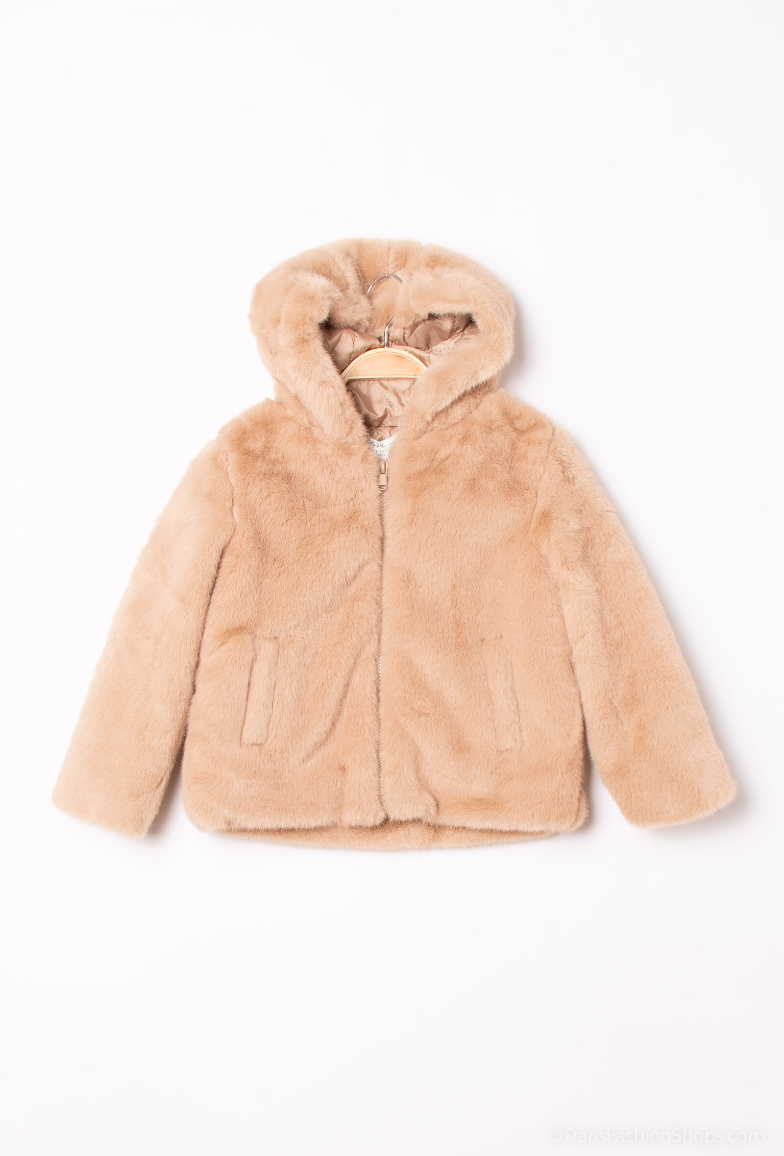 Wholesaler PM Mère & Fille - Faux fur hooded jacket