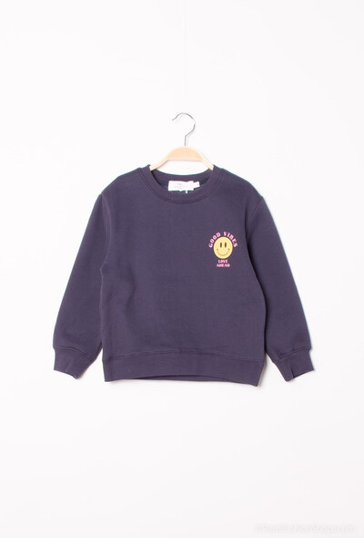Grossiste PM Mère & Fille - Sweat col rond GOOD VIBES Grossiste PM Mère & Fille - Sweat col rond GOOD VIBES