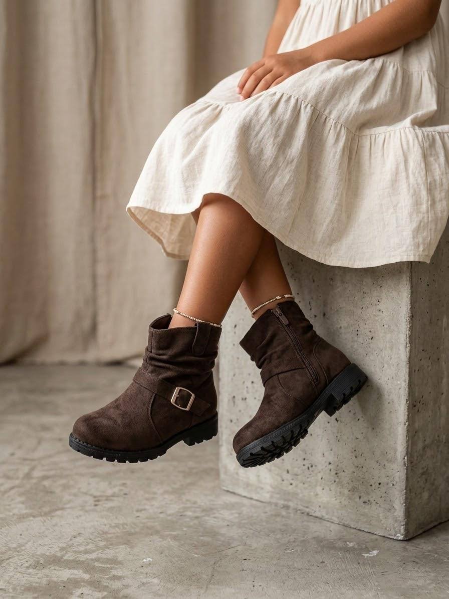 Grossiste POTI PATI KIDS - Bottines enfant en suédine du 31 au 36