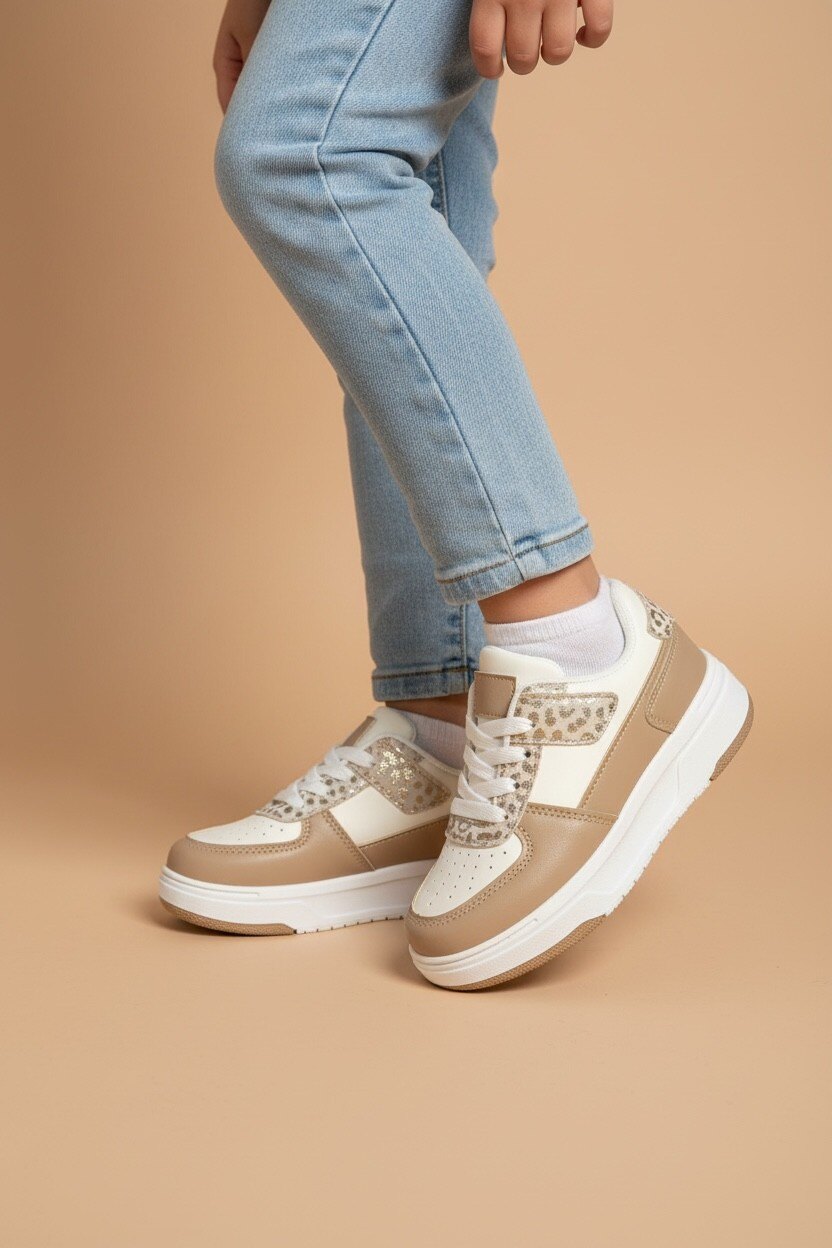 Grossiste POTI PATI KIDS - Baskets enfant fille bicolores du 24 au 29