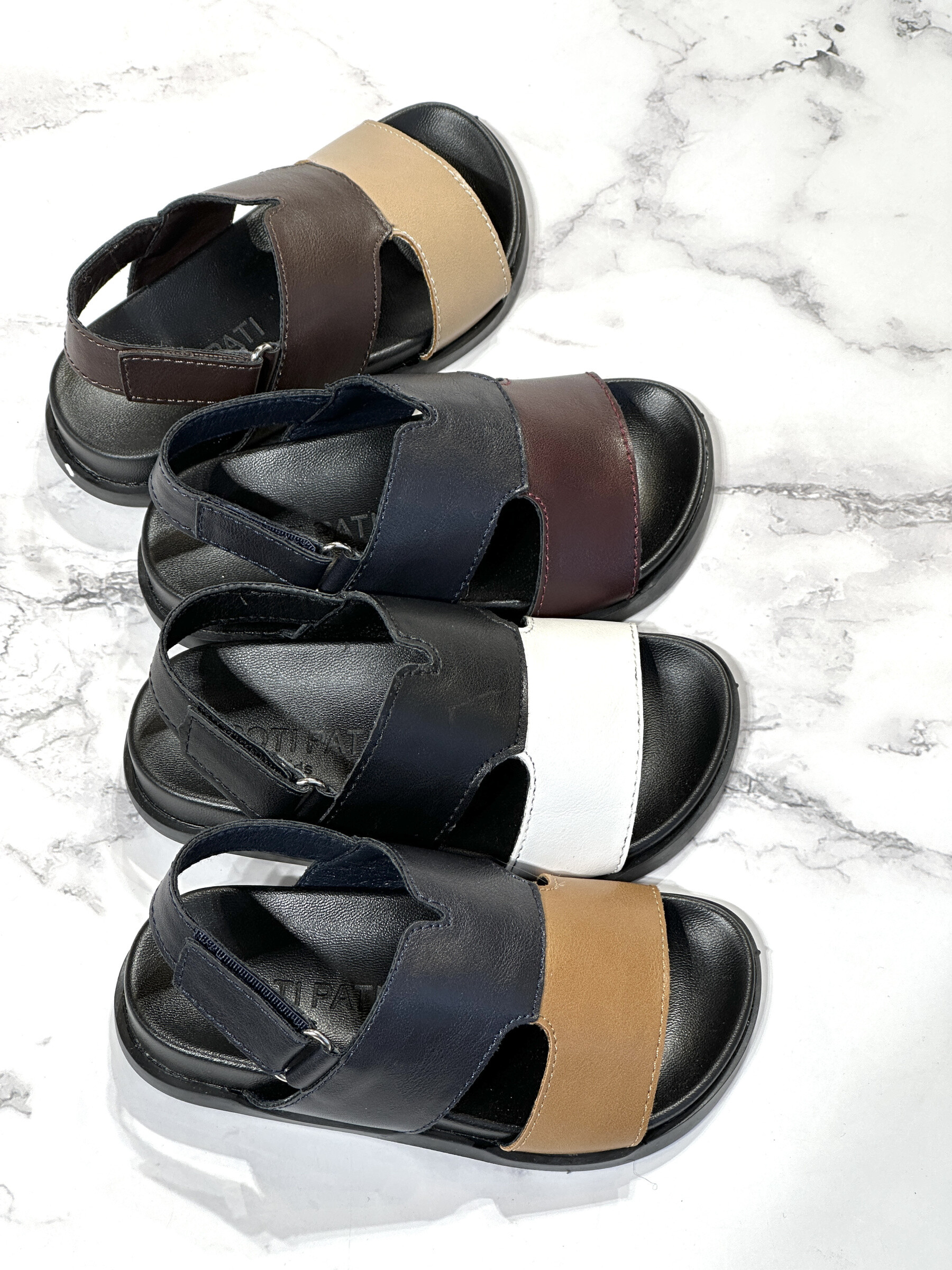 Grossiste POTI PATI KIDS - KID727M Sandales enfant garçon bicolore
