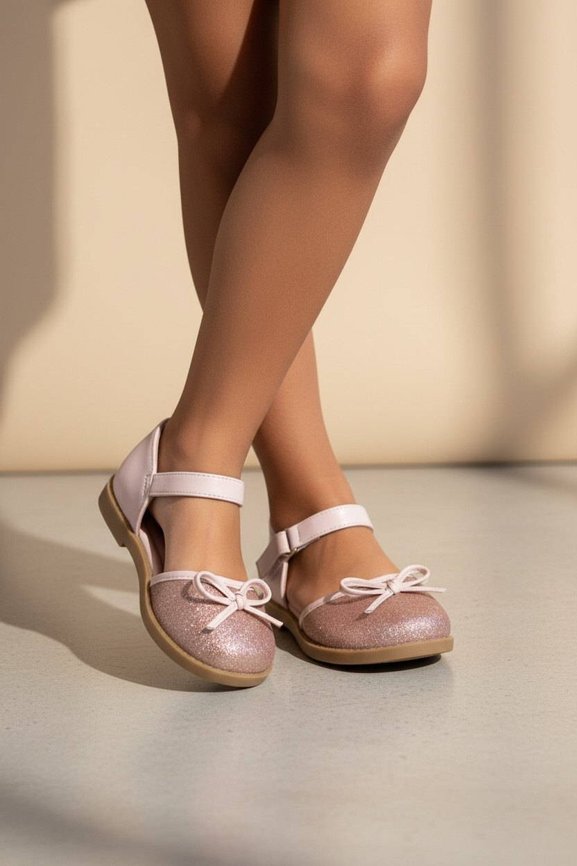 Großhändler POTI PATI KIDS - KID791M Glitzernde Ballerina-Sandalen für Mädchen