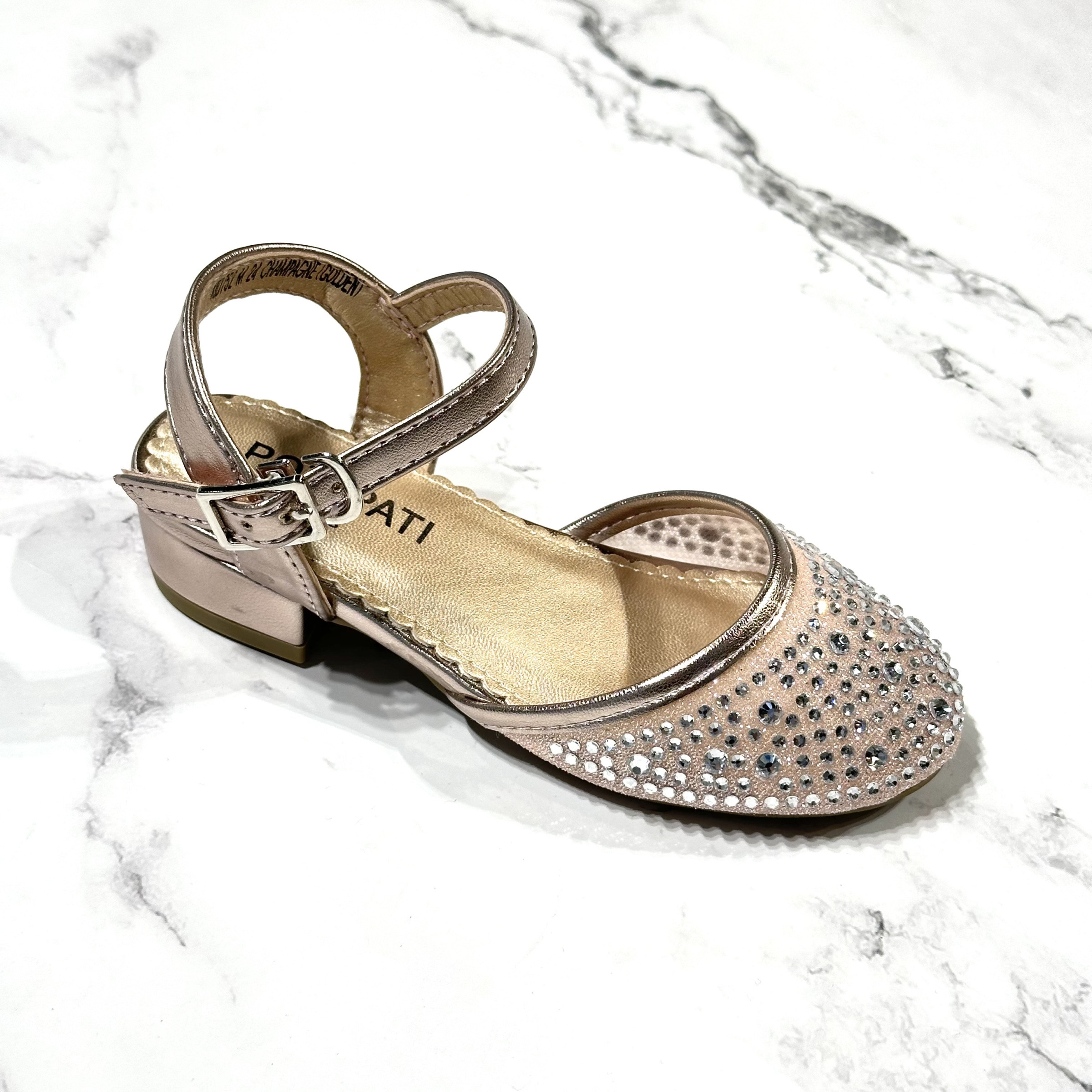 Großhändler POTI PATI KIDS - Mädchenpumps mit Absatz, Strass und Fersenriemen
