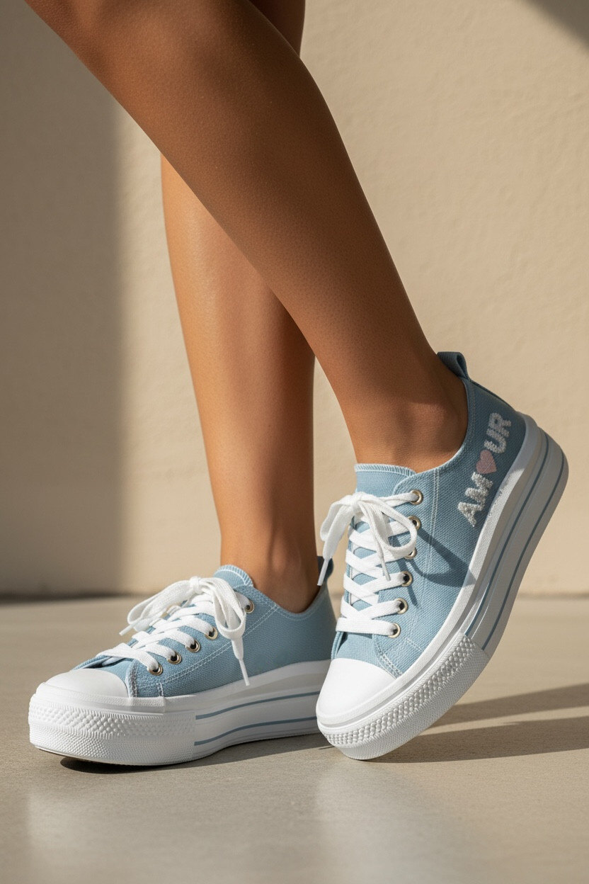 Mayorista POTI PATI KIDS - KID684L Zapatillas de Lona con Cordones para Niños