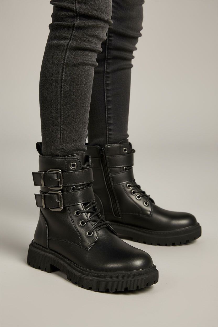 Wholesaler POTI PATI KIDS - KID339L Kids' biker boots with inner zip