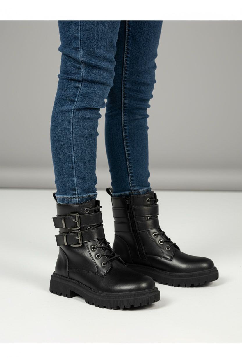 Großhändler POTI PATI KIDS - KID339MN Kinder-Bikerstiefel mit Innenreißverschluss