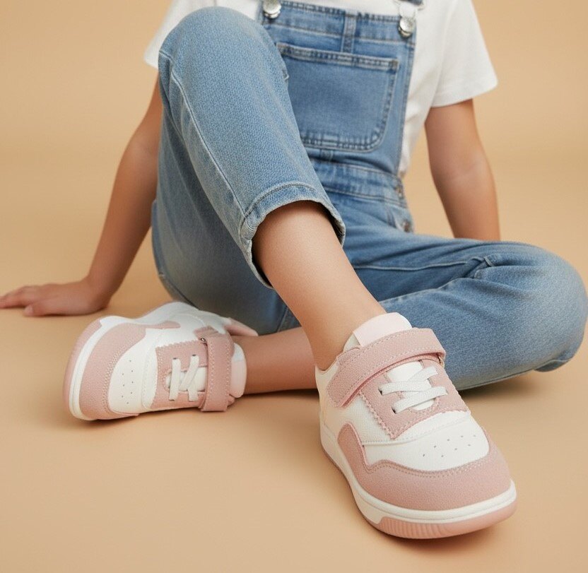 Grossiste POTI PATI KIDS - Baskets enfant fille bicolores du 30 au 35