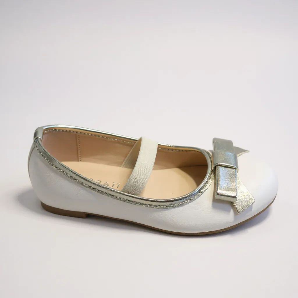 Großhändler POTI PATI KIDS - KID764L Zweifarbige Kinder-Ballerinas mit Schleife