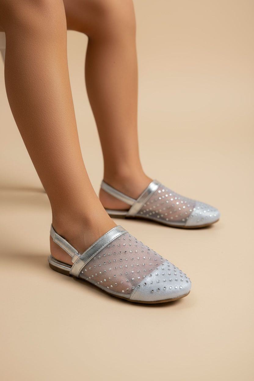 Wholesaler POTI PATI KIDS - KID760M Mules with transparent strap and rhinestone design