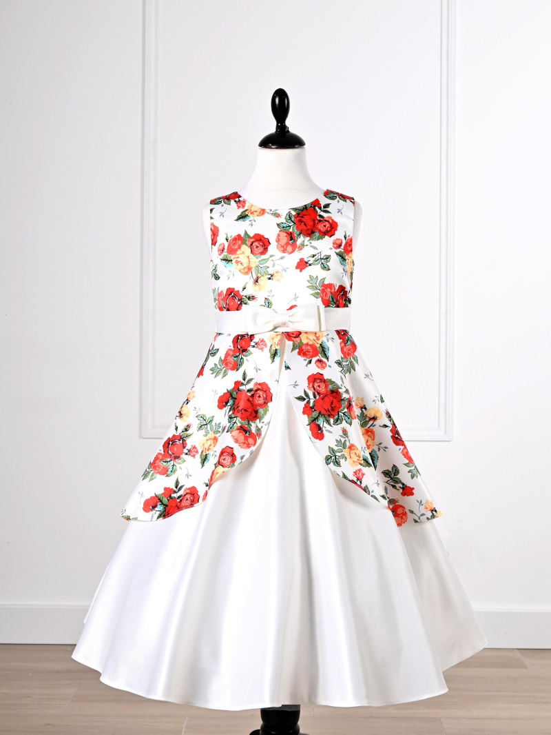 Grossiste R Framboise - Robe à fleurs