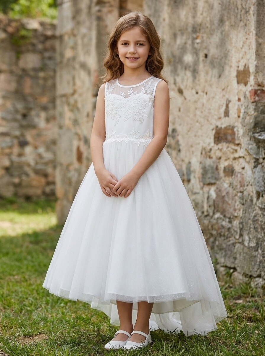Grossiste R Framboise - Robe avec dentelle et traine