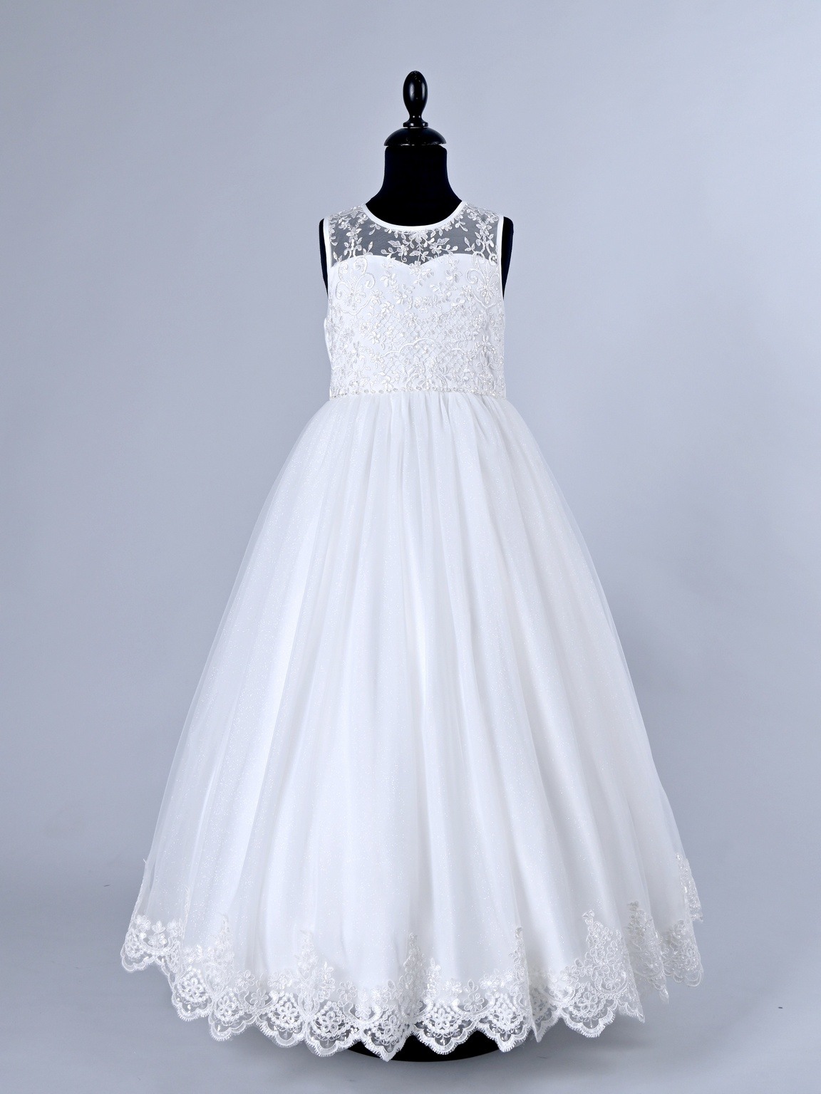 Grossiste R Framboise - Robe longue avec dentelle