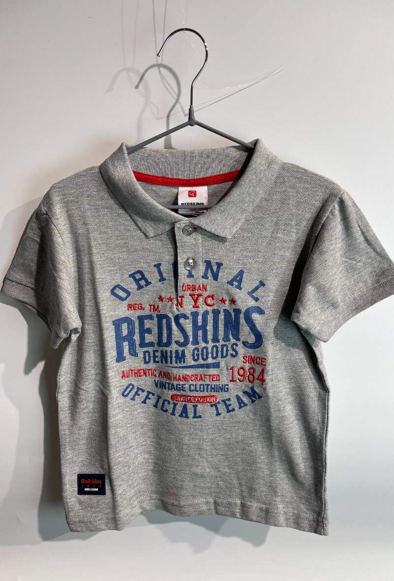 Mayorista REDSKINS - Polo de mangas cortas con logotipo de REDSKINS bordado REDSKINS