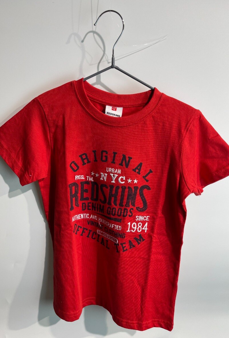 Mayorista REDSKINS - Camisetas de manga corta con el logo de REDSKINS bordado REDSKINS