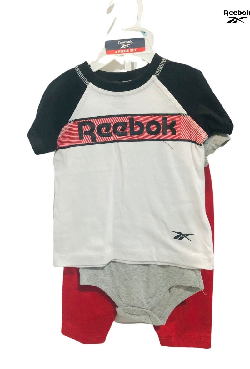 Grossista Reebok - Set 3 pezzi tuta + maglietta + body REEBOK