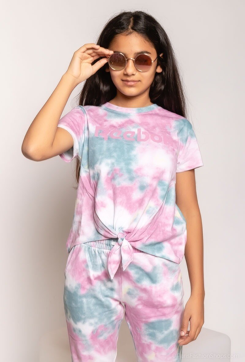 Grossista Reebok - Set di 2 magliette a maniche corte tie-dye REEBOK