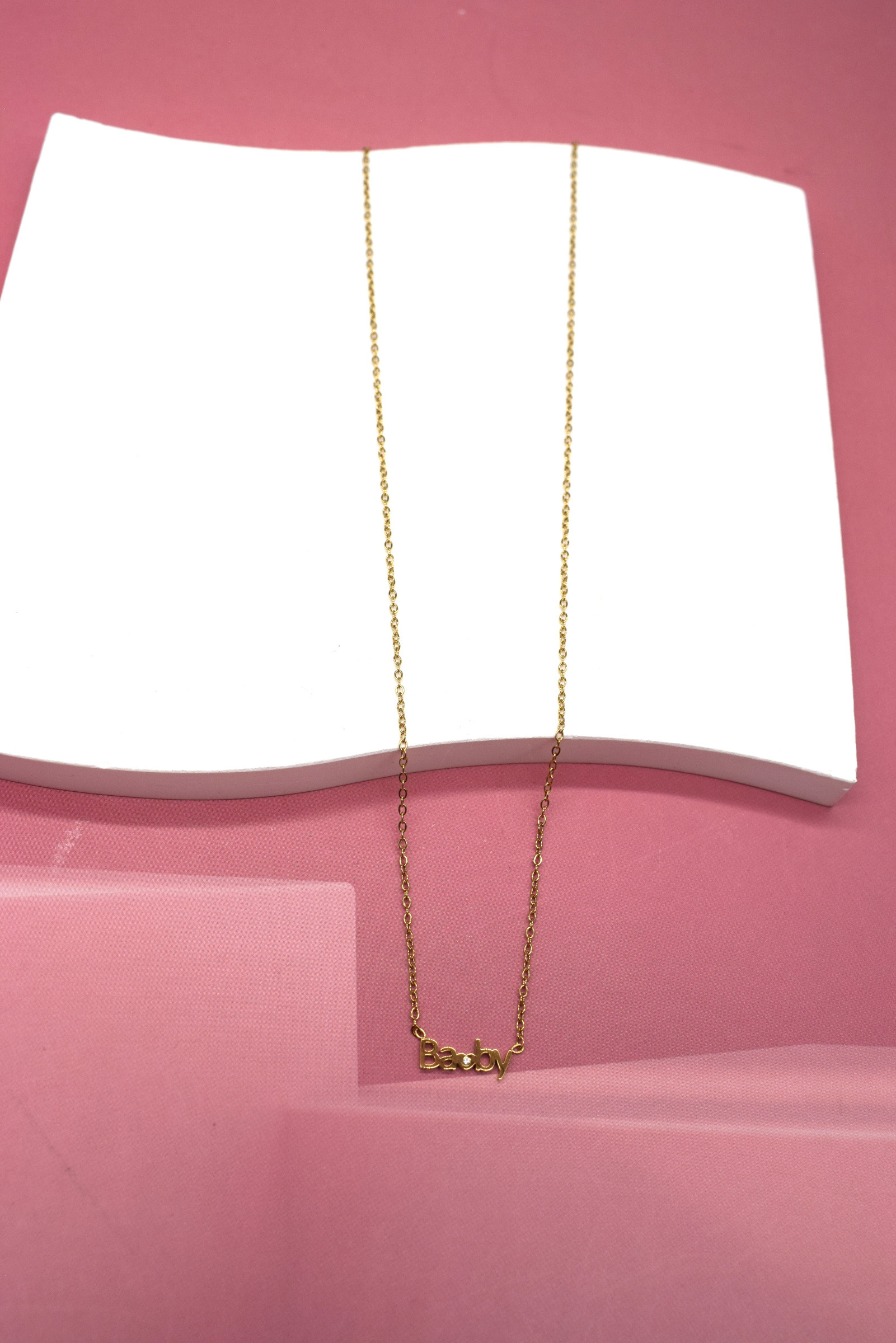 Grossiste Rouge Bonbons - COLLIER ENFANT Baby EN ACIER INOXYDABLE