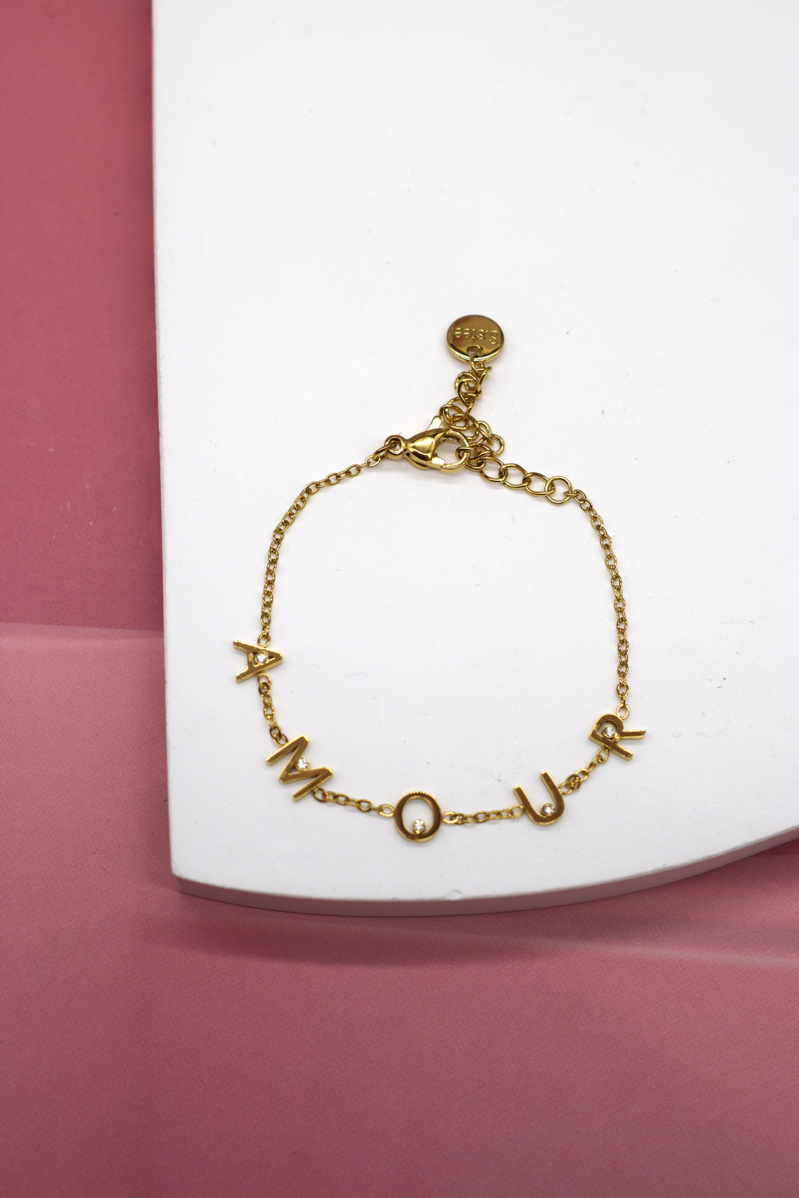 Wholesaler Rouge Bonbons - CHILDREN'S LOVE BRACELET IN STAINLESS STEEL