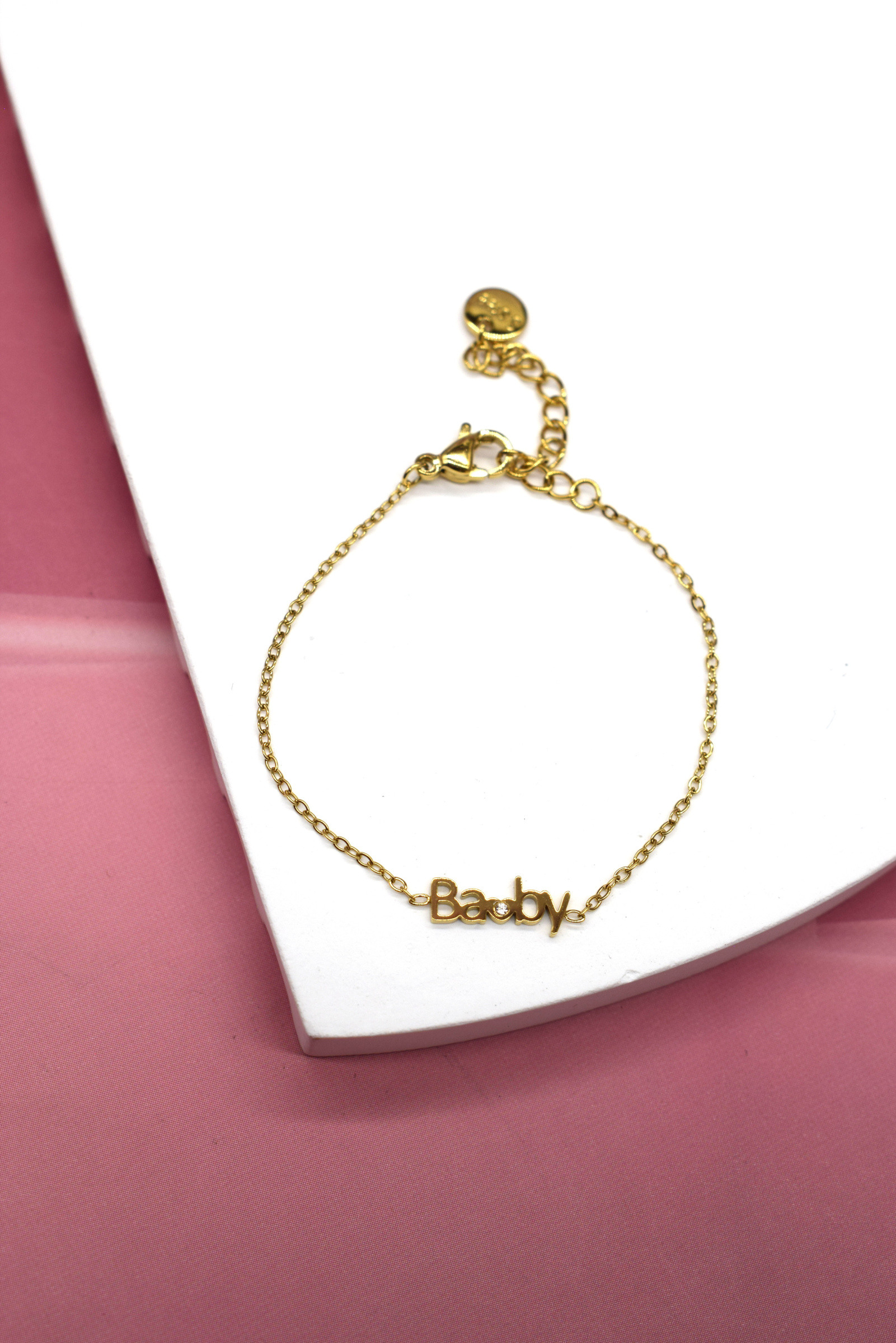 Grossiste Rouge Bonbons - BRACELET ENFANT BabyEN ACIER INOXYDABLE