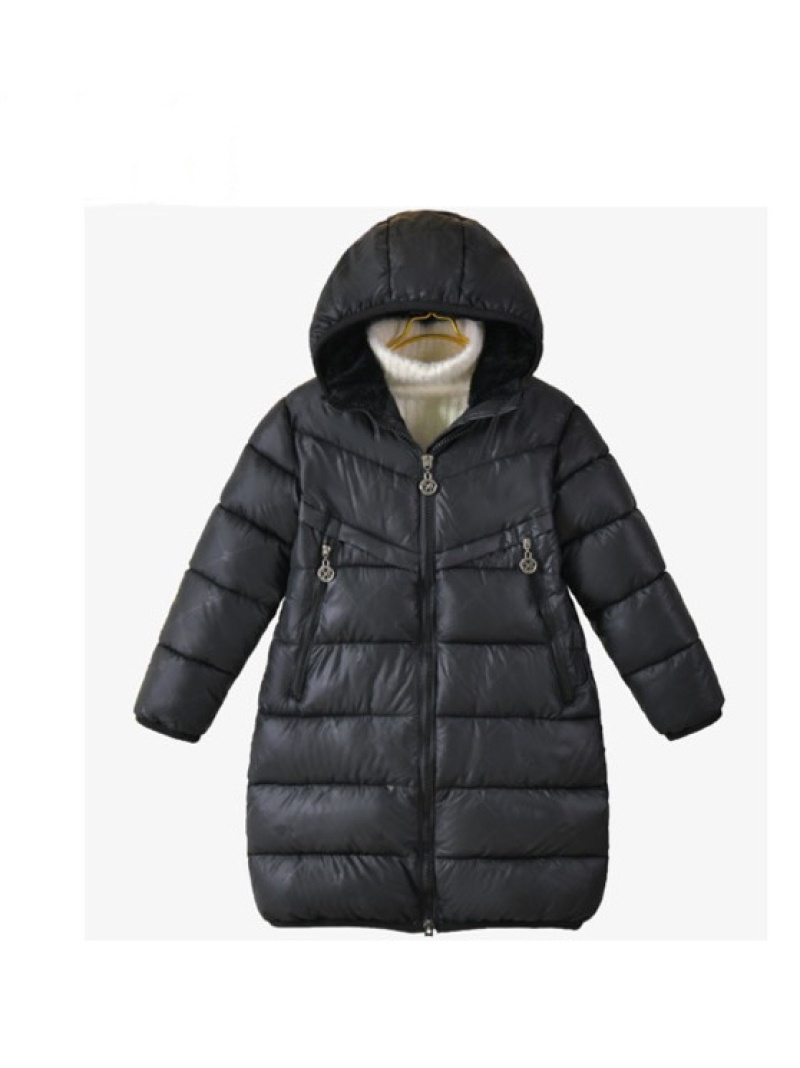 CHAQUETA DE PLUMAS EXTRA LARGA - Negro - 1 - formato grande