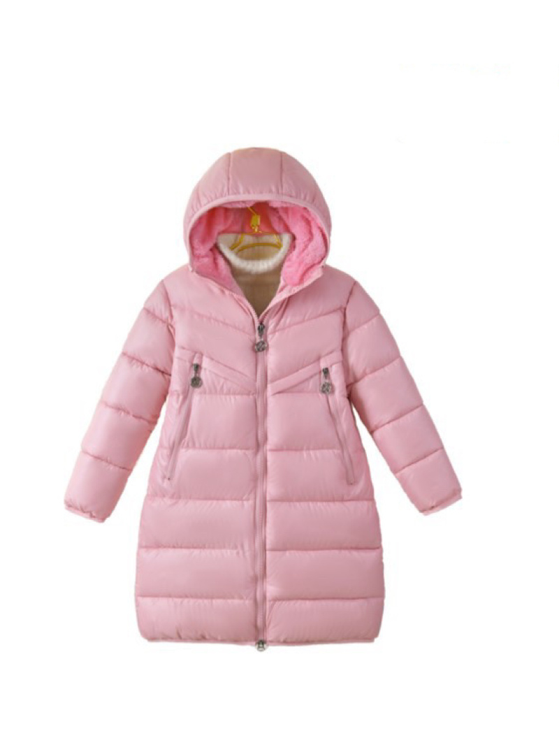 CHAQUETA DE PLUMAS EXTRA LARGA - Rosado - 1 - formato grande