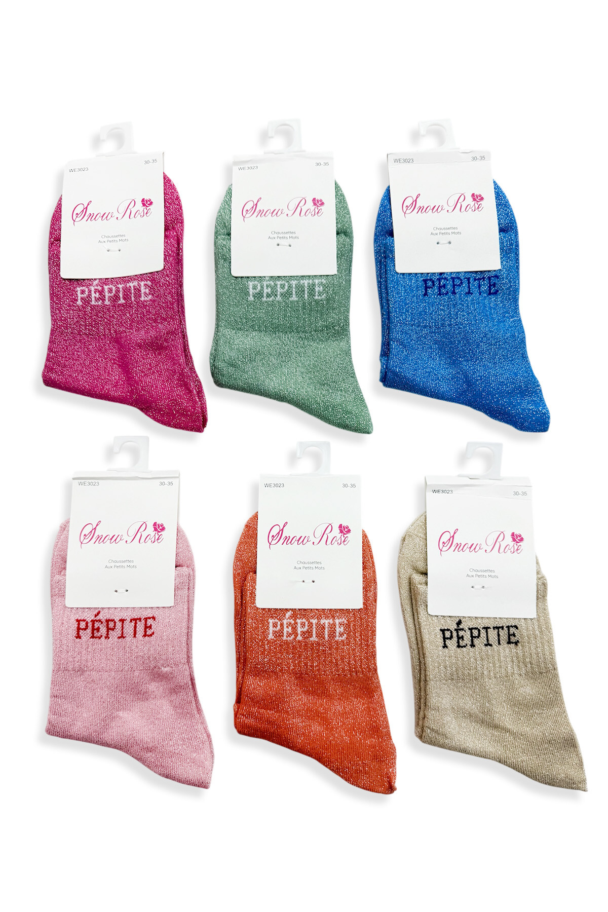 Grossiste Snow Rose - Chaussettes Pailletées Enfant "PÉPITE"