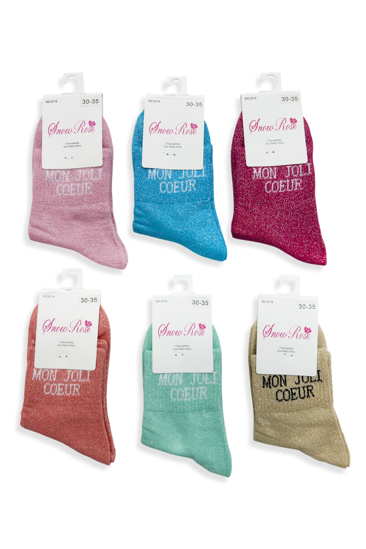 Grossista Snow Rose - Calzini Glitter Bambino IL MIO BEL CUORE