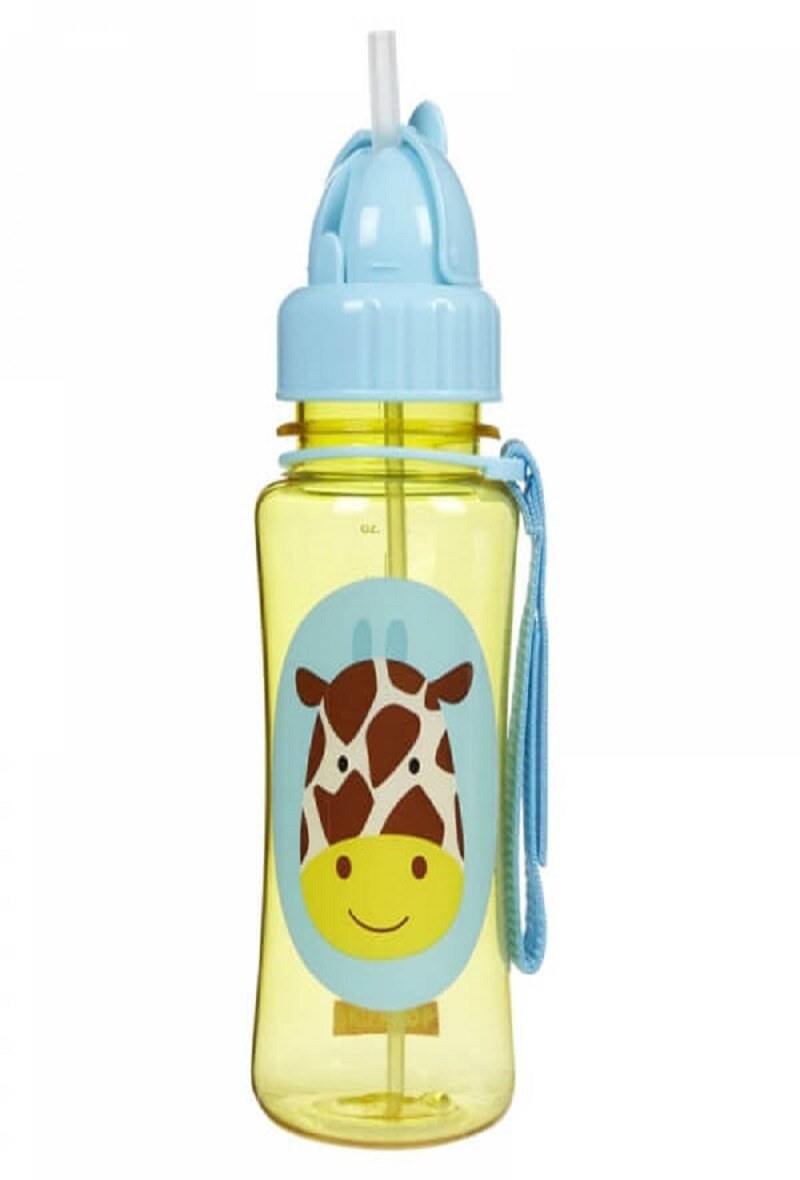 Grossiste So Brand - Gourde avec paille Girafe 385ml
