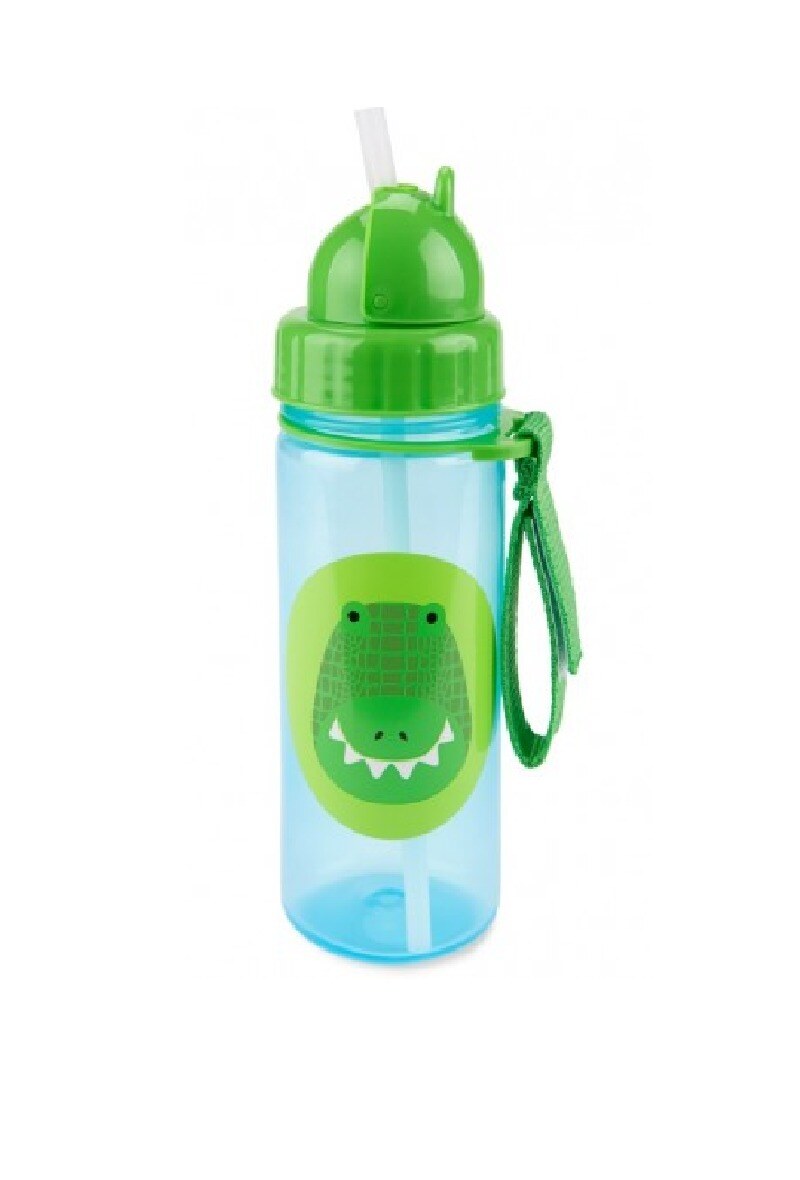 Grossista So Brand - Borraccia in PP con cannuccia Coccodrillo 385ml