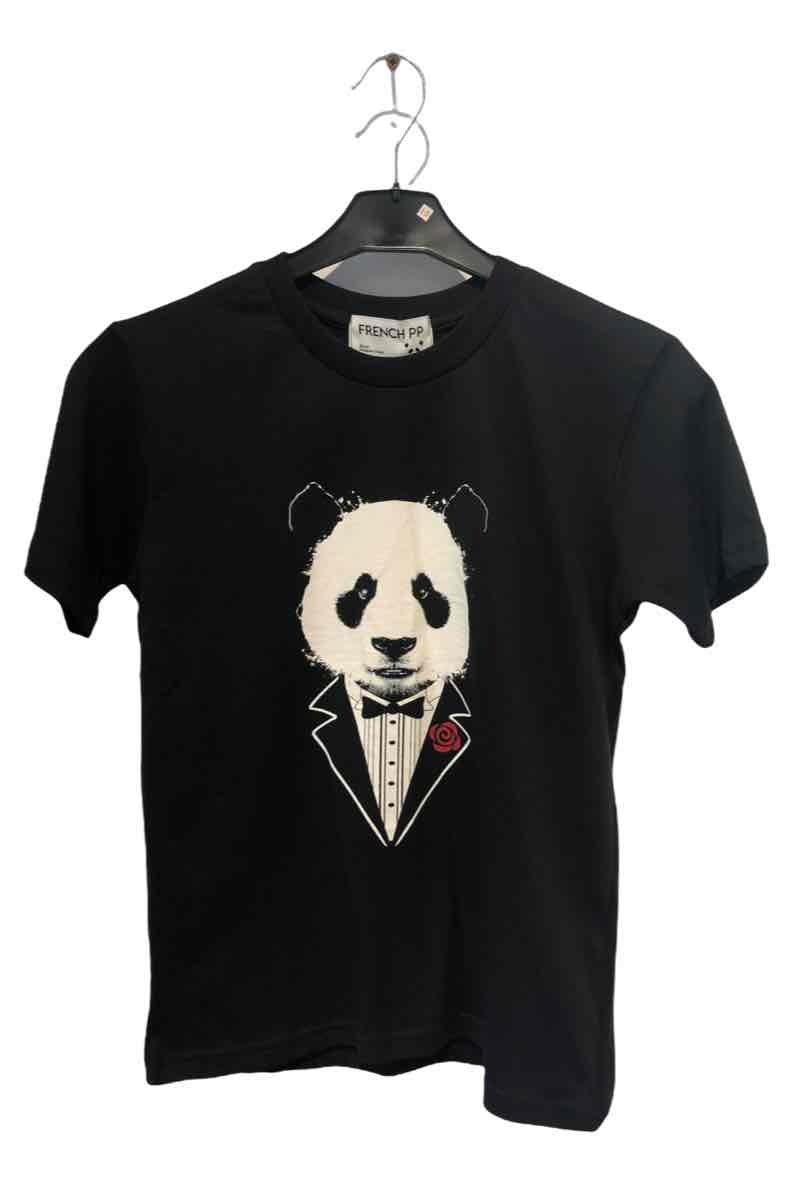 Grossiste So Brand - T-shirt manches courtes logo panda FRENCH PP Fabrication Française