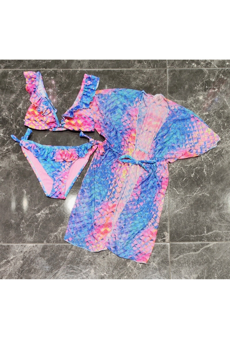 Großhändler Squared & Cubed - Mädchen-Bikini 2-teilig + passende Jacke