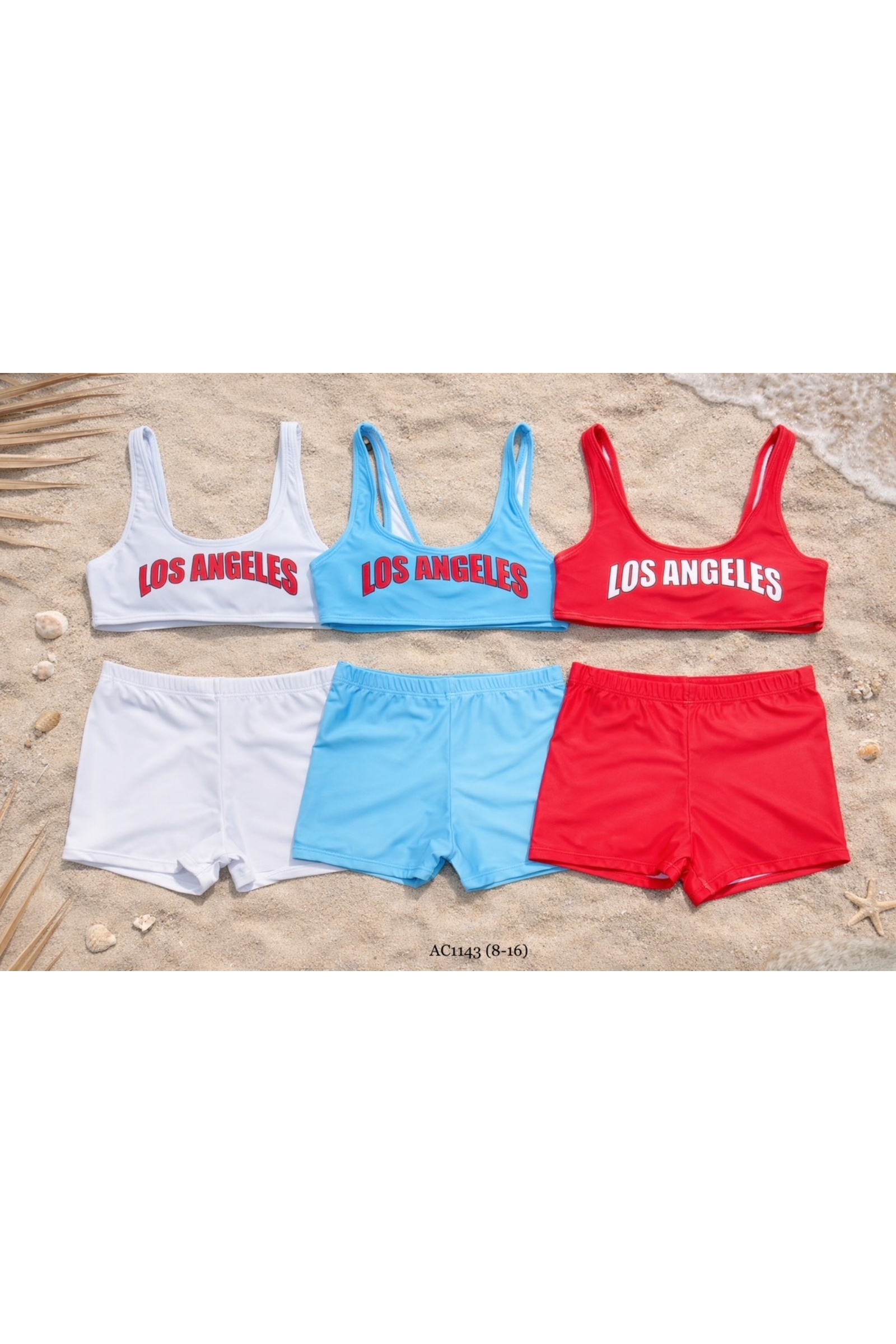 Grossiste Squared & Cubed - Maillot de bain deux-pièces fille imprimé Los Angeles