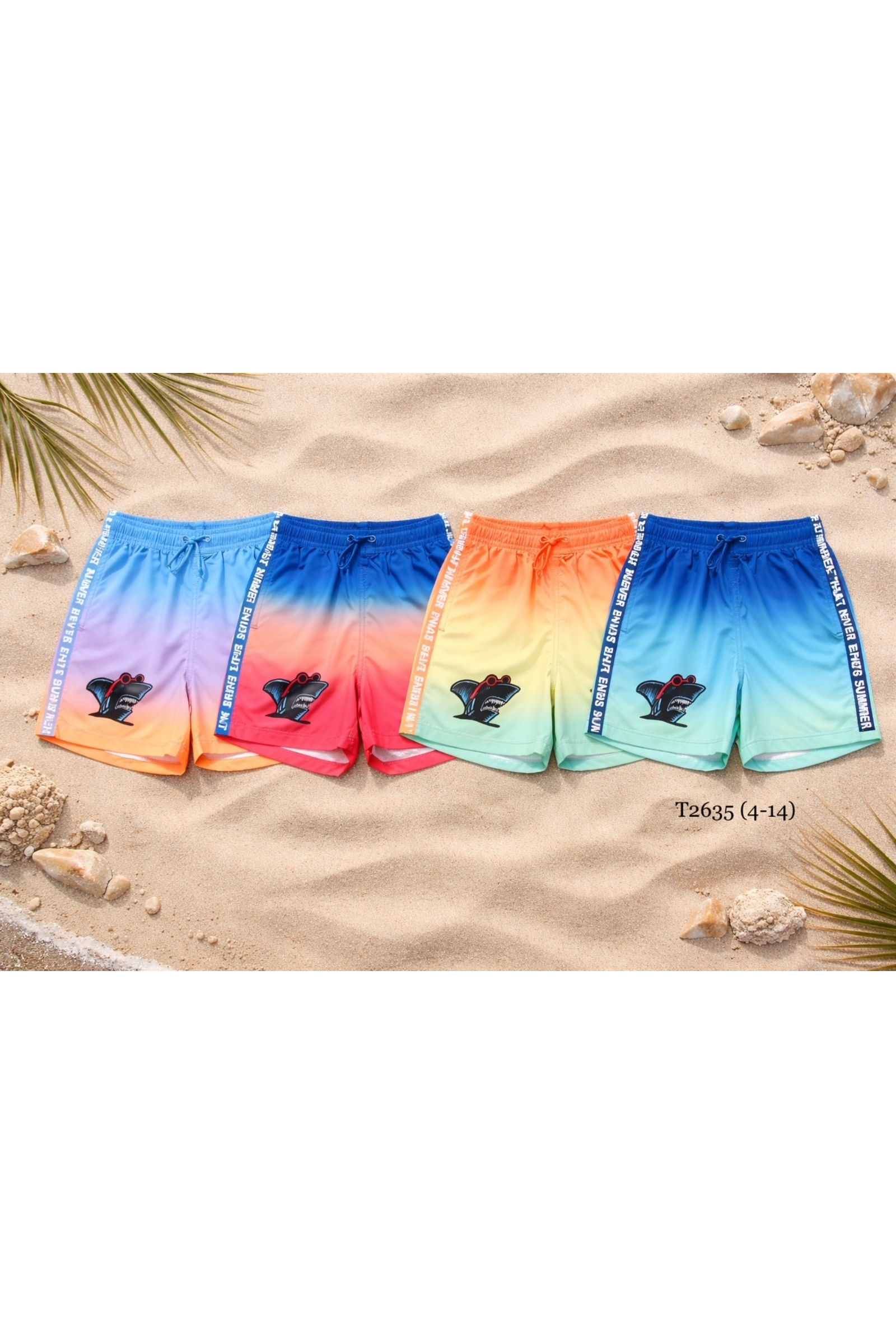 Grossiste Squared & Cubed - Short de bain garçon à motif dégradé