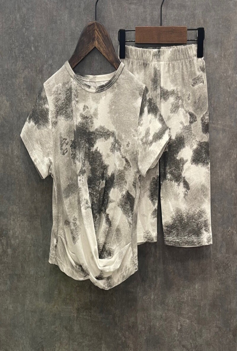 Grossiste Squared & Cubed - Ensemble tshirt + short tie n'dye