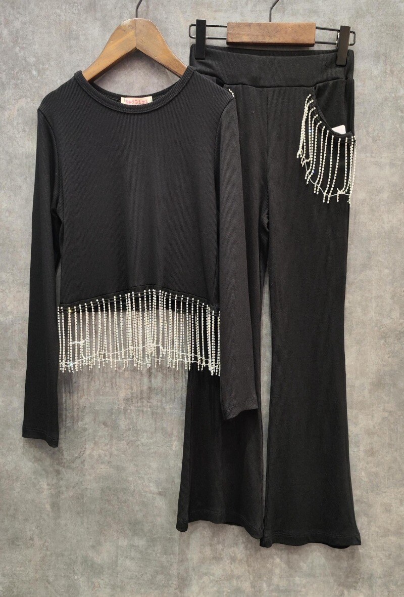 Grossiste Squared & Cubed - Ensemble 2 pièces fille avec strass