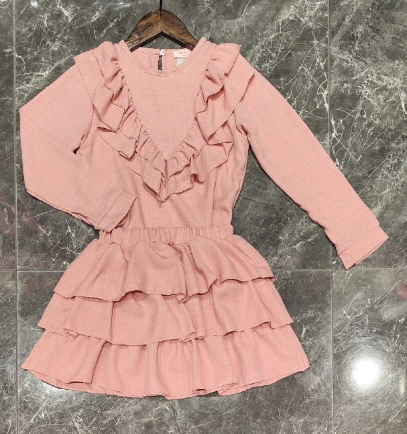 Grossista Squared & Cubed - Abito con blusa + gonna a balze