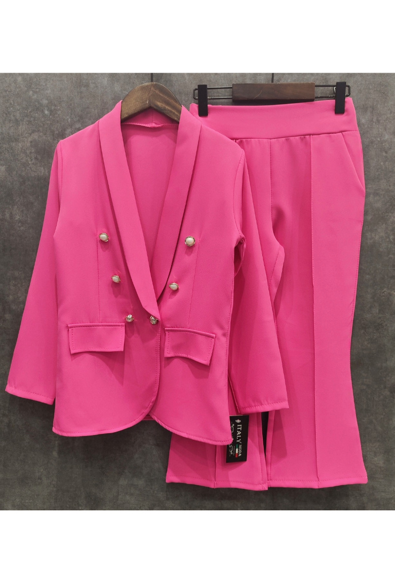 Grossiste Squared & Cubed - Ensemble blazer fille + pantalon flare