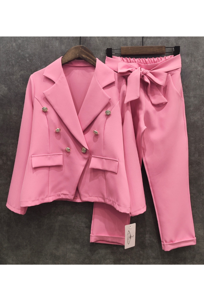 Grossiste Squared & Cubed - Ensemble blazer fille + pantalon assorti