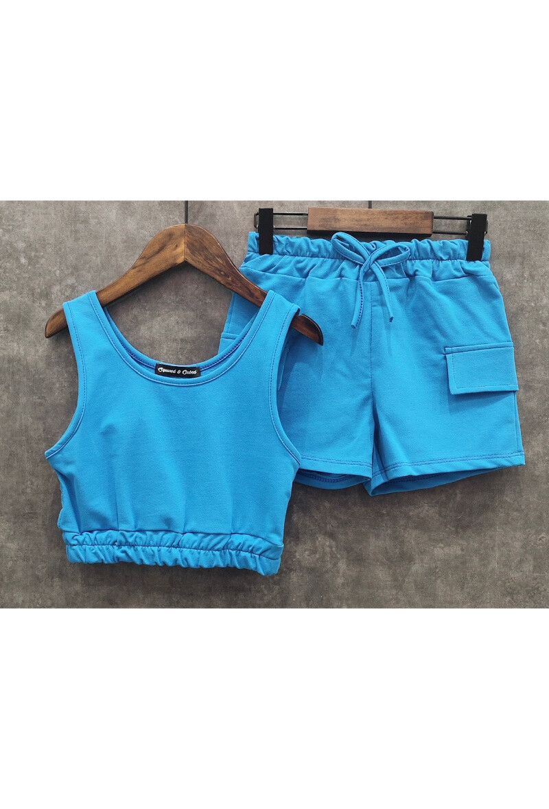 Großhändler Squared & Cubed - Set aus Oberteil und Shorts aus Baumwolljersey