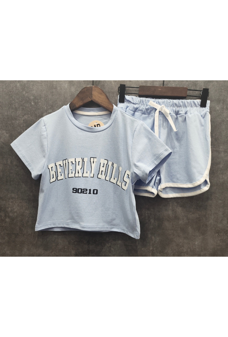 Grossista Squared & Cubed - Set composto da T-shirt oversize e biker per ragazze