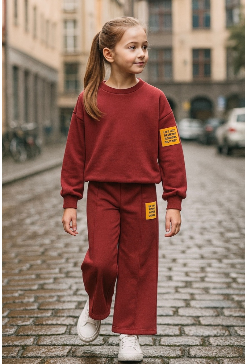 Grossiste Squared & Cubed - Ensemble jogging fille avec patch fantaisie