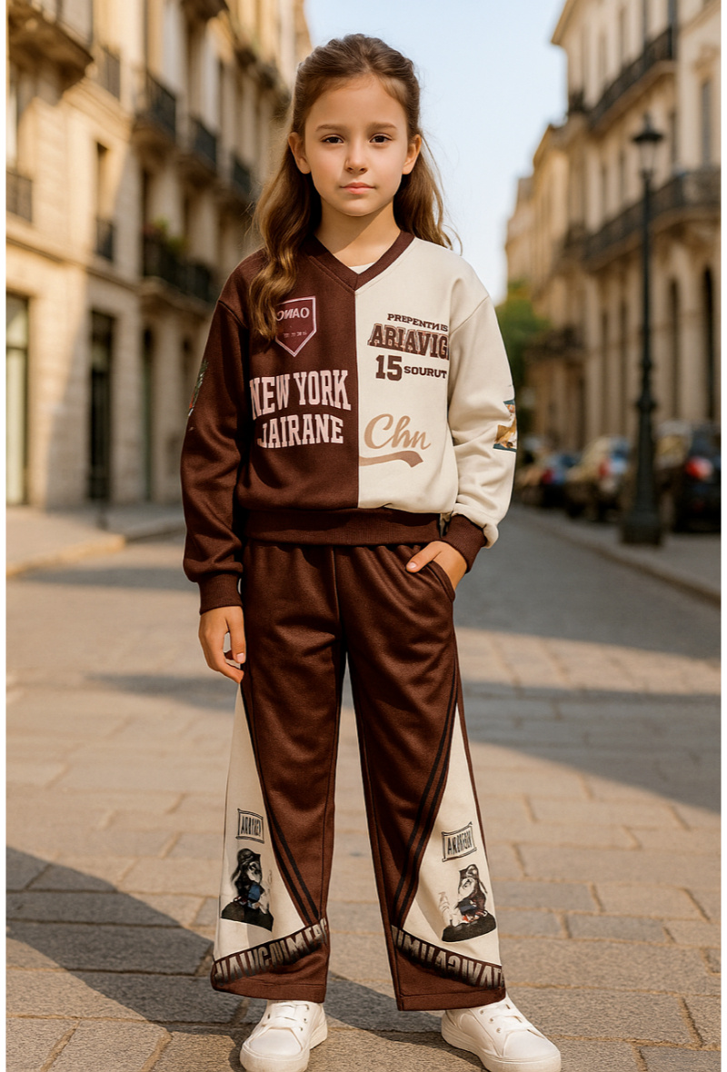 Großhändler Squared & Cubed - Jogginganzug mit Allover-Print und weiten Hosen