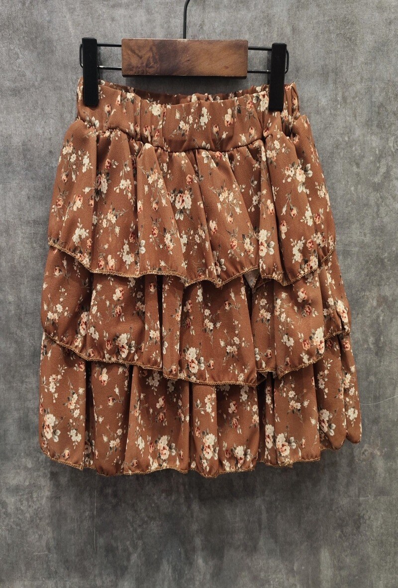 Mayorista Squared & Cubed - Falda de volantes de gasa