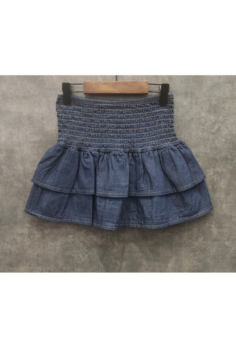 Grossiste Squared & Cubed - Jupe volantee en chambray